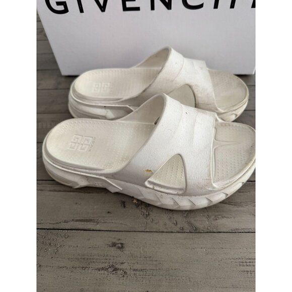 GIVENCHY Marshmallow Platform Slide Sandals Off White Rubber Size 38 8 - Picture 6 of 9